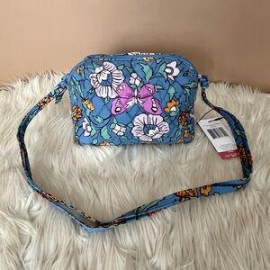 {Vera Bradley} Camera Bag Crossbody in Cotton Wild Prairie - NWT
